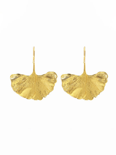 Ginkgo Leaf Earrings